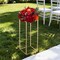 Gold Metal Flower Stand 10PCS Rectangular Display Rack for Events